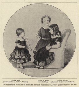 Un retrato interesante de la difunta emperatriz Frederick de Queen Victoria